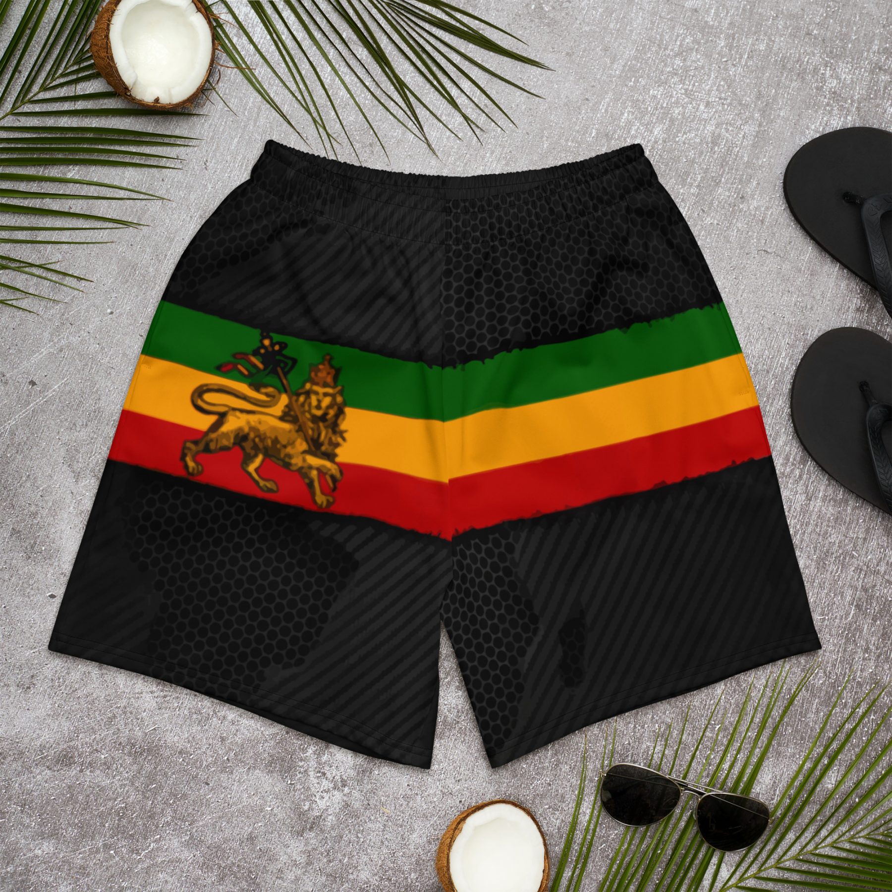 Lion of Judah World Men's Athletic Long Shorts