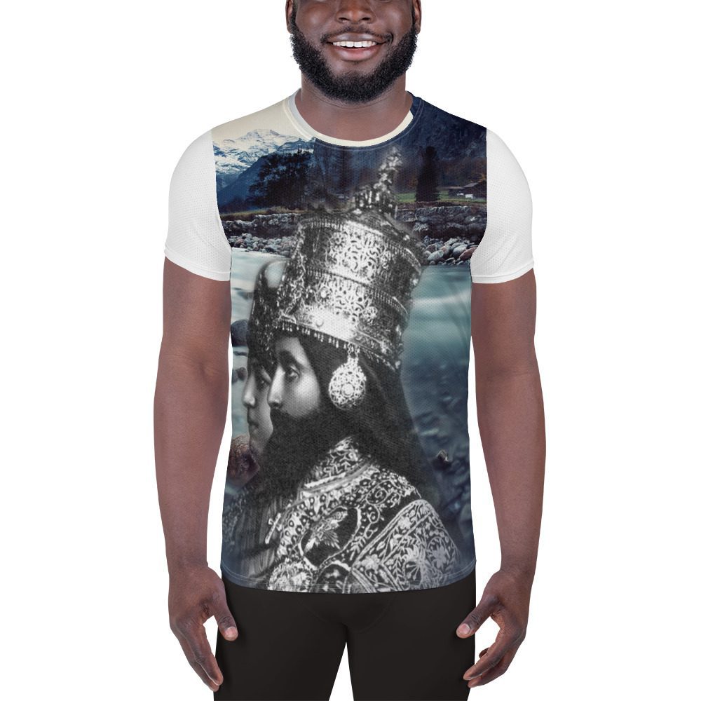 Majestic River All-Over Print Men's Athletic T-shirt