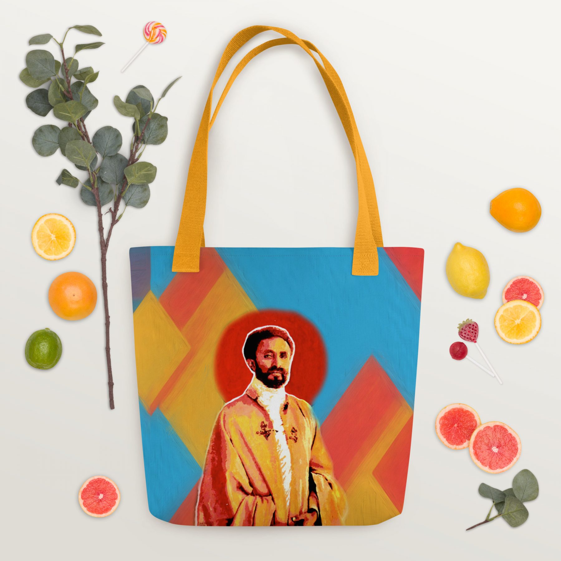 Rastafari Geometric Tote bag