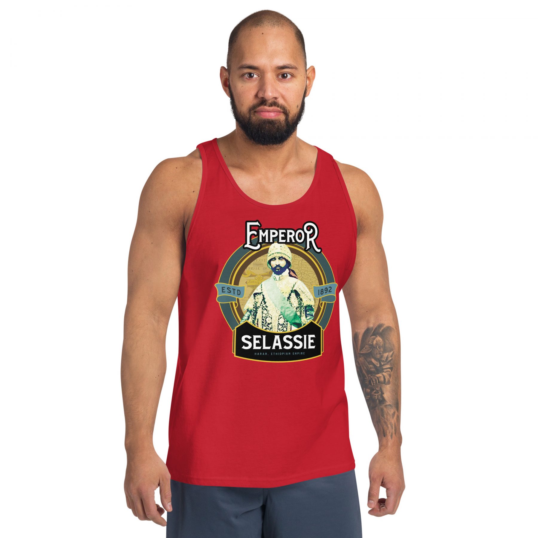Emperor Selassie Vintage Unisex Tank Top