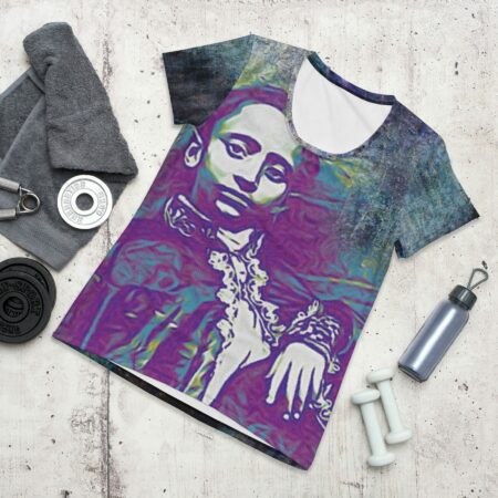 LIJ Ras Teferi All-Over Print Women's Athletic T-shirt