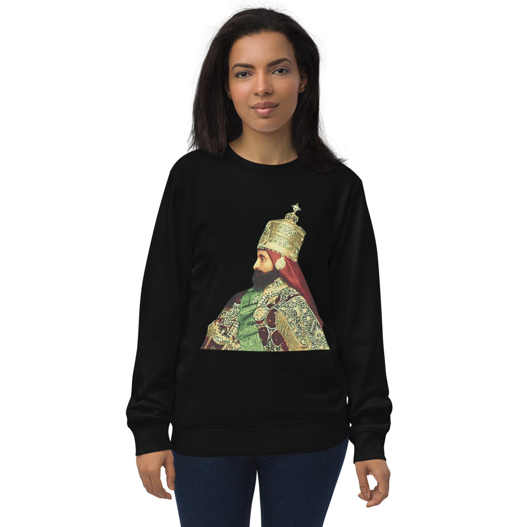 Crowned-Emperor-Haile-Selassie Unisex organic sweatshirt