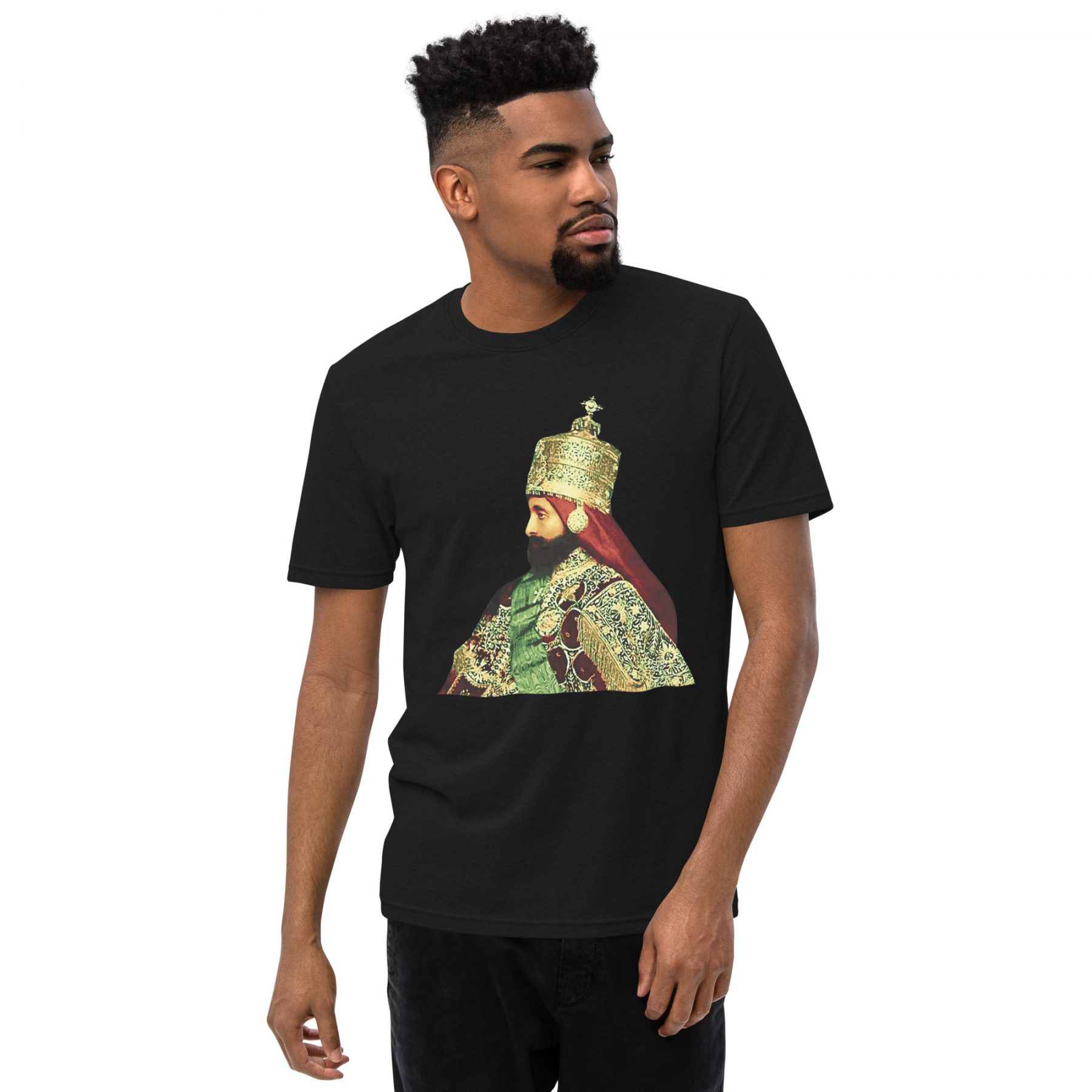 Crowned-Emperor-Haile-Selassie Unisex recycled t-shirt
