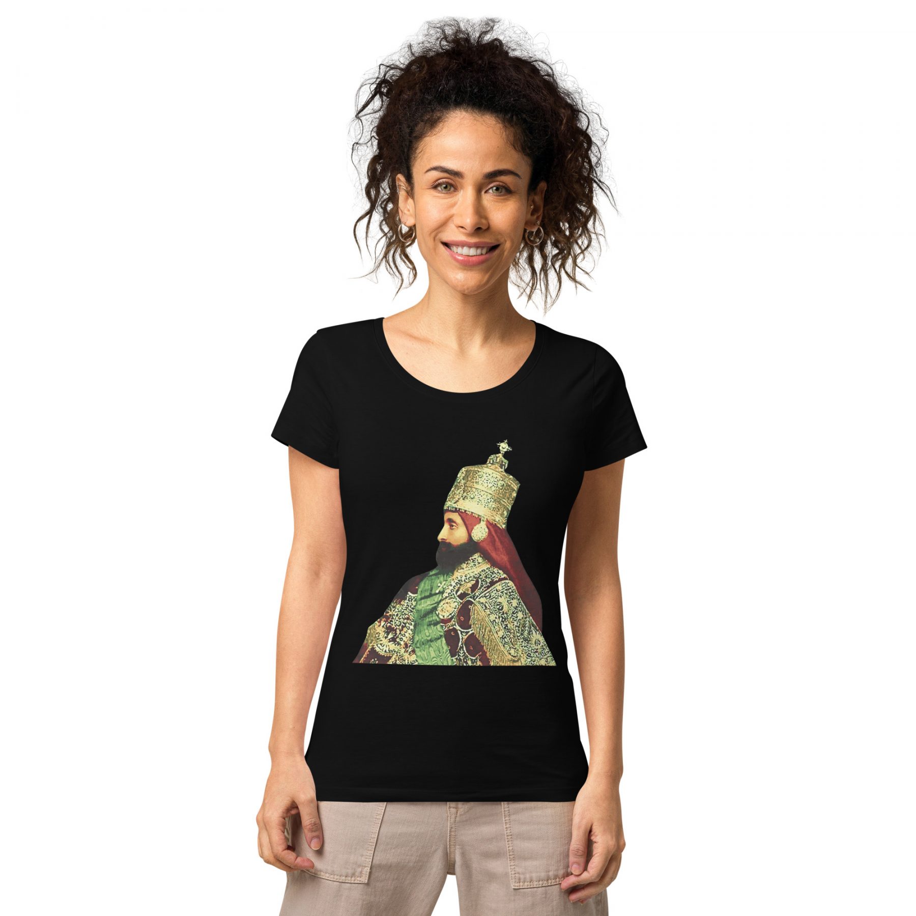 Crowned-Emperor-Haile-Selassie Women’s basic organic t-shirt