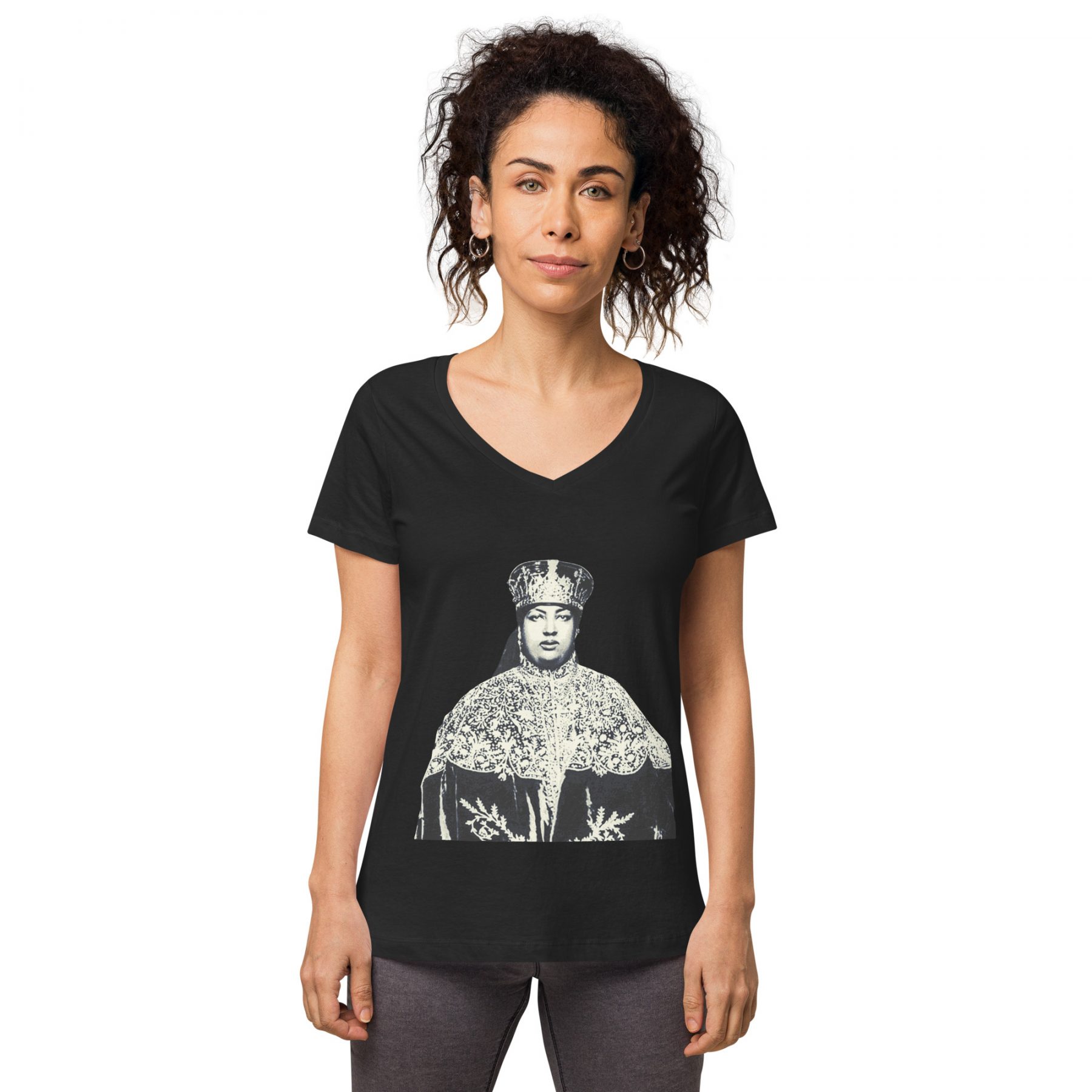 Emperss-Menen-Coronation-1930 Women’s fitted v-neck t-shirt